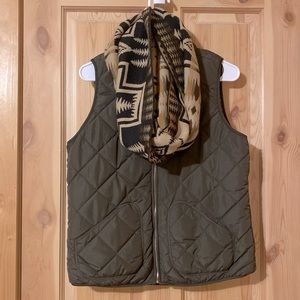 Reversible Army Green Vest